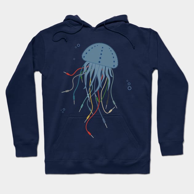 Modular jellyfish Synthesizer for Musician Hoodie by Mewzeek_T